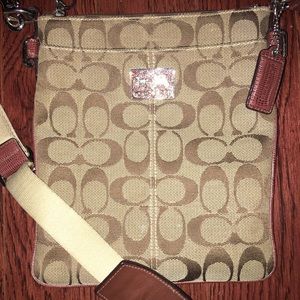 Coach Signature File Crossbody Bag